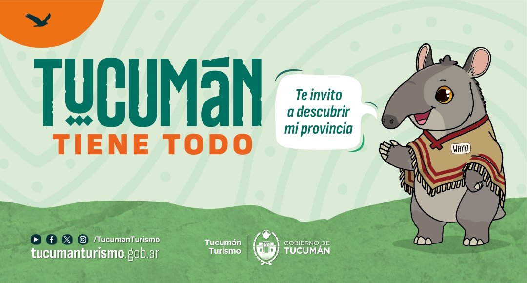 Turismo presenta nueva marca promocional y al tapir “Wayki”, la primera mascota institucional para difundir la provincia